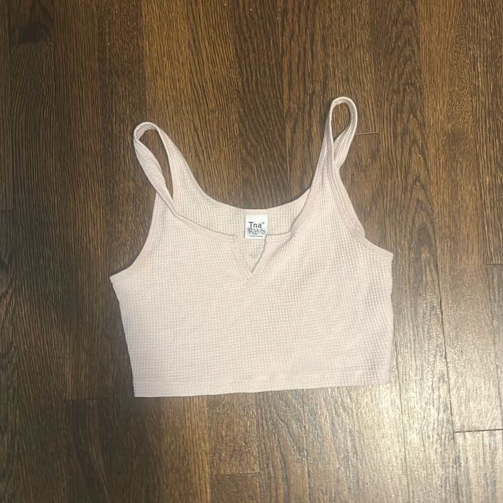 Cream tank top from aritzia